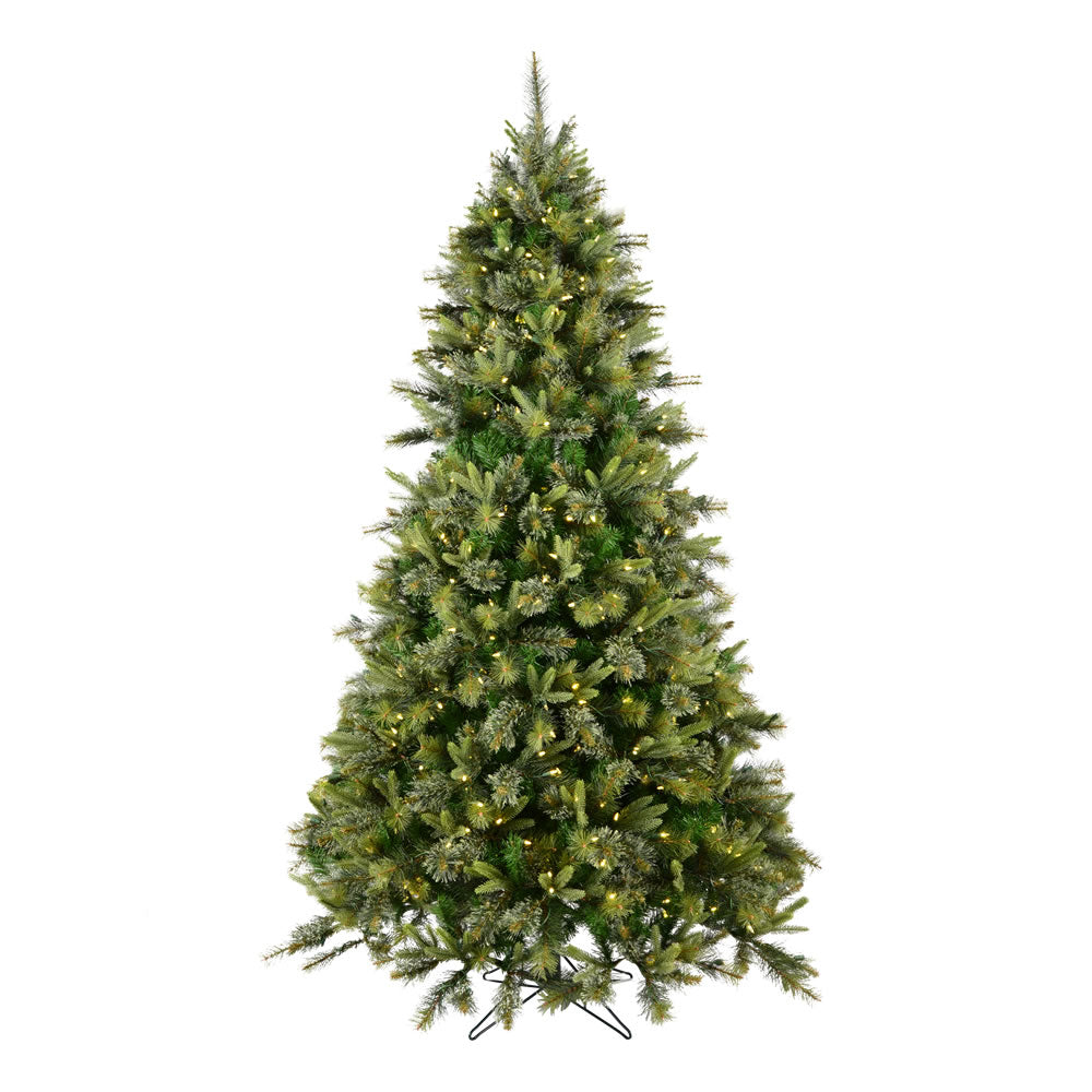 Vickerman 7.5' Cashmere Pine Artificial Christmas Tree with Warm White Dura-Lit® LED Lights - Cheap-Us