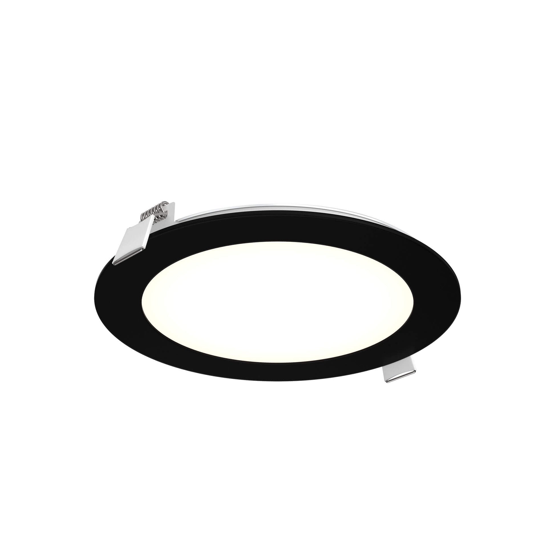 DALS 6 Inch Round Recessed Panel Light with Junction Box/Driver | CCT Color Selectable | 14W, 980 Lumens | Dimmable Pot Light | Wet Rated | ETL Certified - Cheap-Us