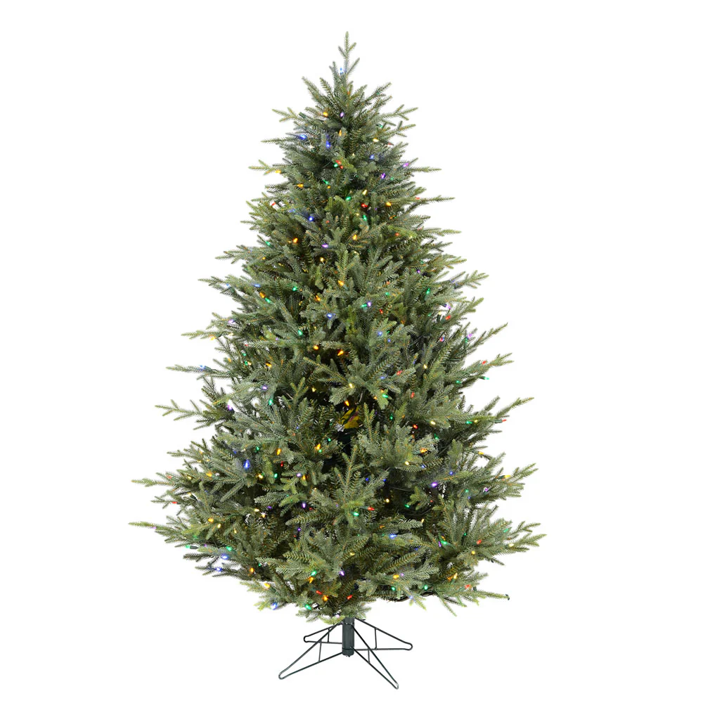 Vickerman 9.5' Itasca Fraser Artificial Christmas Tree Dura-Lit® Multi-Colored LED Lights - Cheap-Us