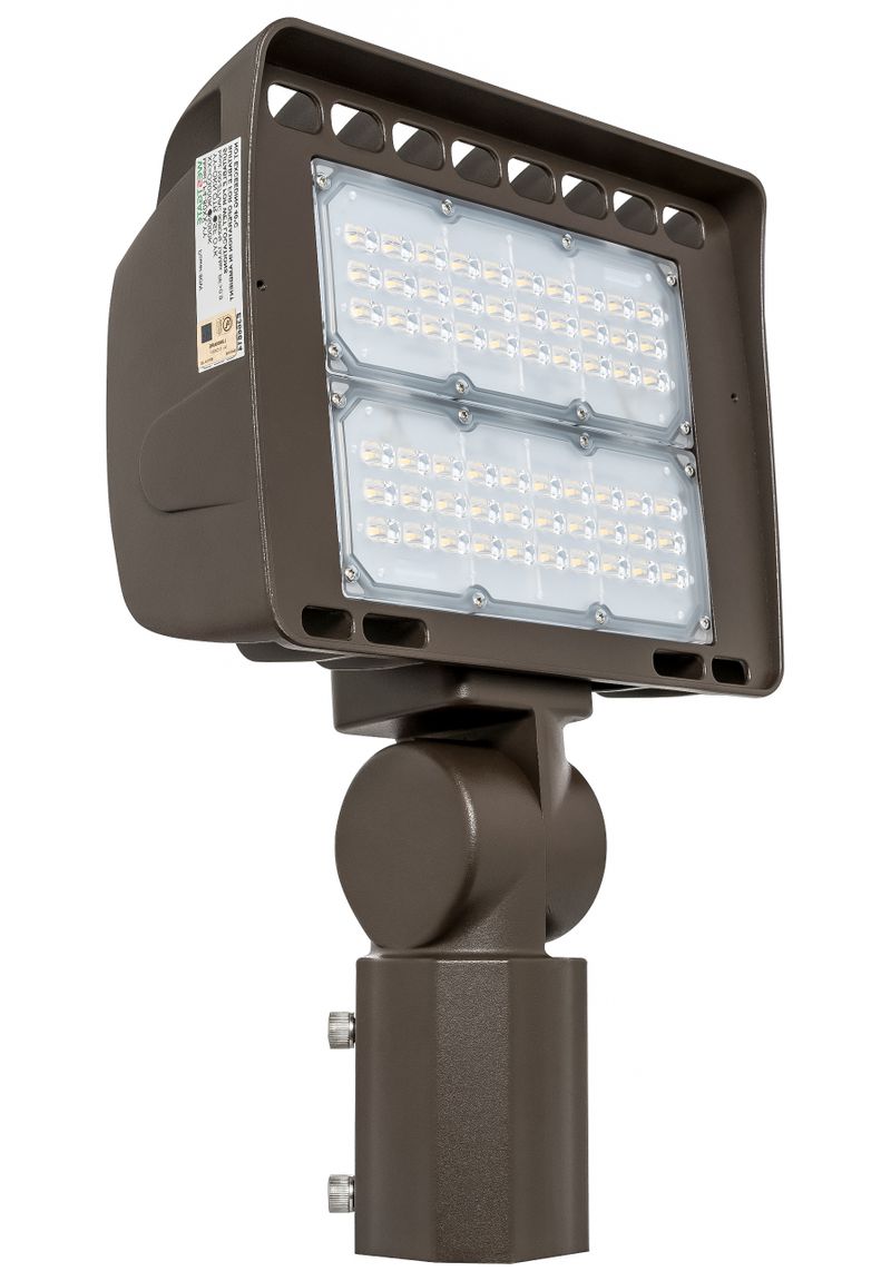Westgate LED Architectural Flood Lights LF4 Series 120V-277V, Outdoor Lighting, 80W, 9500 Lumens, 3000K, Dark Bronze Finish, 0~10V Dimmable - Cheap-Us