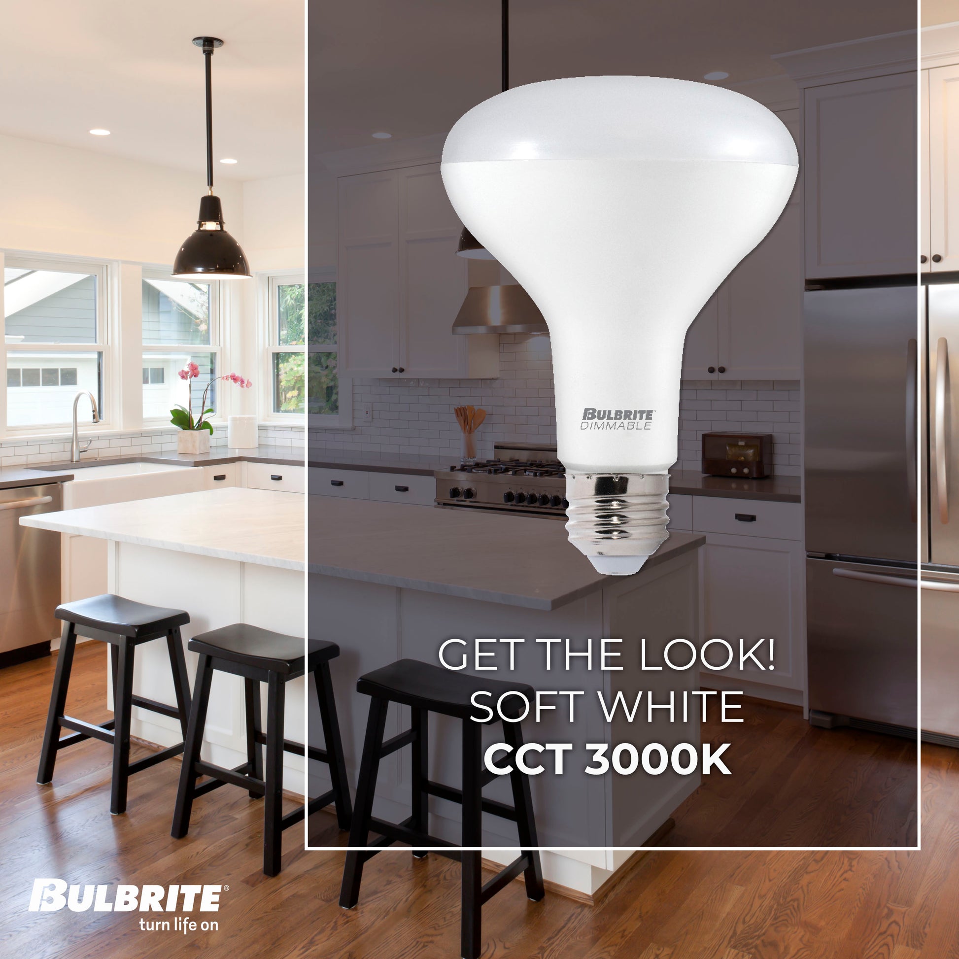 BULBRITE 11W BR30 3000K E26 120V-4PK - Cheap-Us