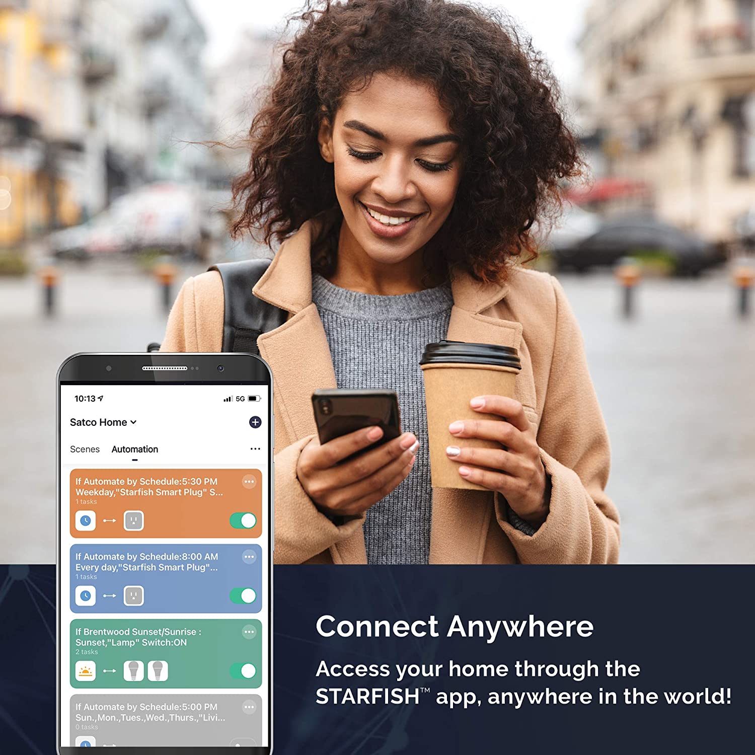 Starfish BR30 WiFi Smart LED, 9.5 Watt, RGBW & Tunable White Light Bulb - Cheap-Us