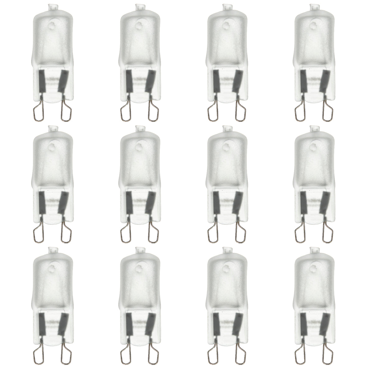 Sunlite 40633-SU Q60/G9/FR/120V Halogen 60-Watt Single Ended T3.5 Light Bulb, 720 Lumen, 120 Volt, G9 (Bi-Pin) Base, Frost, 2000 Hour Life Span, 3200K - Warm White 12 Pack - Cheap-Us