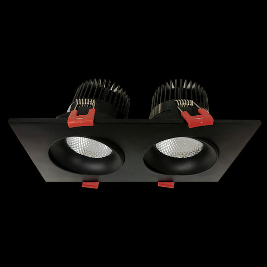 DOUBLE-HEAD GIMBAL 5CCT BLACK CANLESS SPOTLIGHT - Cheap-Us