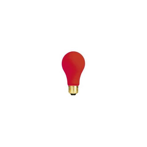 Bulbrite 60A/CR-12PK 60 Watt Incandescent  A19, Medium Base, Ceramic Red 12-Pack - Cheap-Us