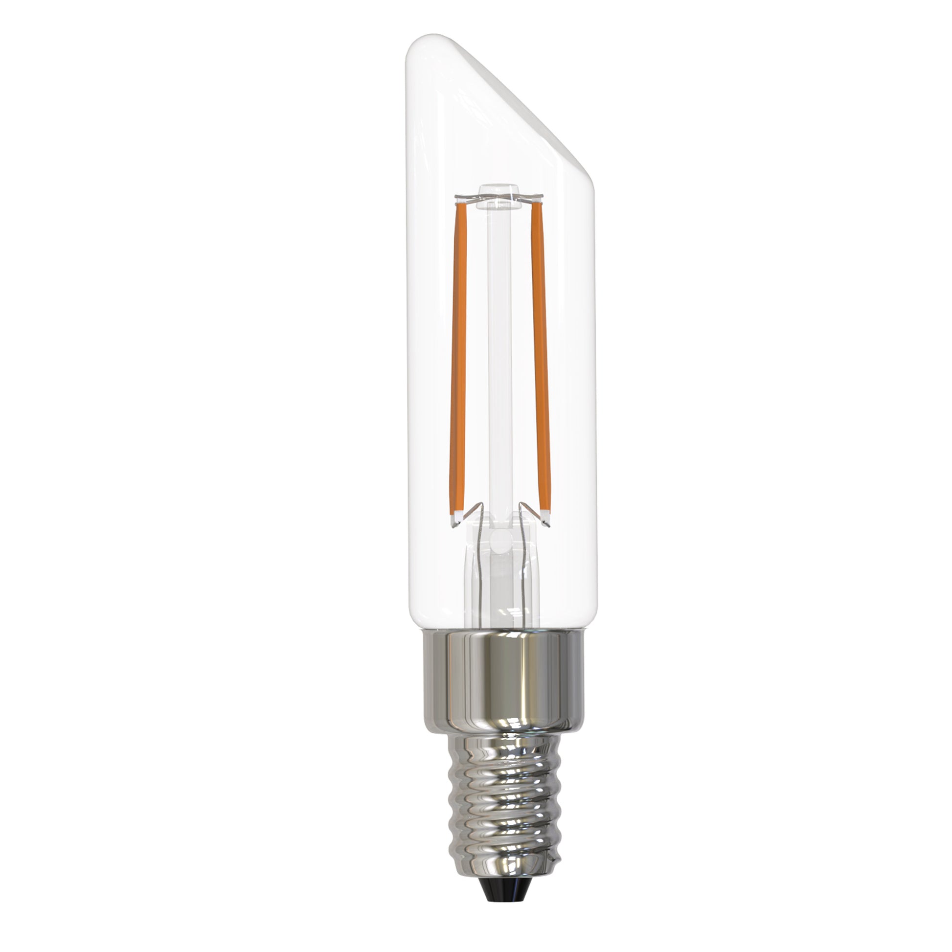 Bulbrite LED Filament 4.5 Watt Dimmable T6SL Light Bulbs with a Clear Finish and Candelabra (E12) Base - 2700K (Warm White Light), 400 Lumens - Cheap-Us