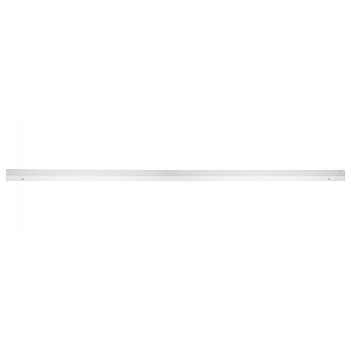 65-1702 8' LINEAR STRIP W/SENSOR 8 ft. LED; Linear Strip Light; Wattage and CCT Selectable; White Finish; Microwave Sensor - Cheap-Us