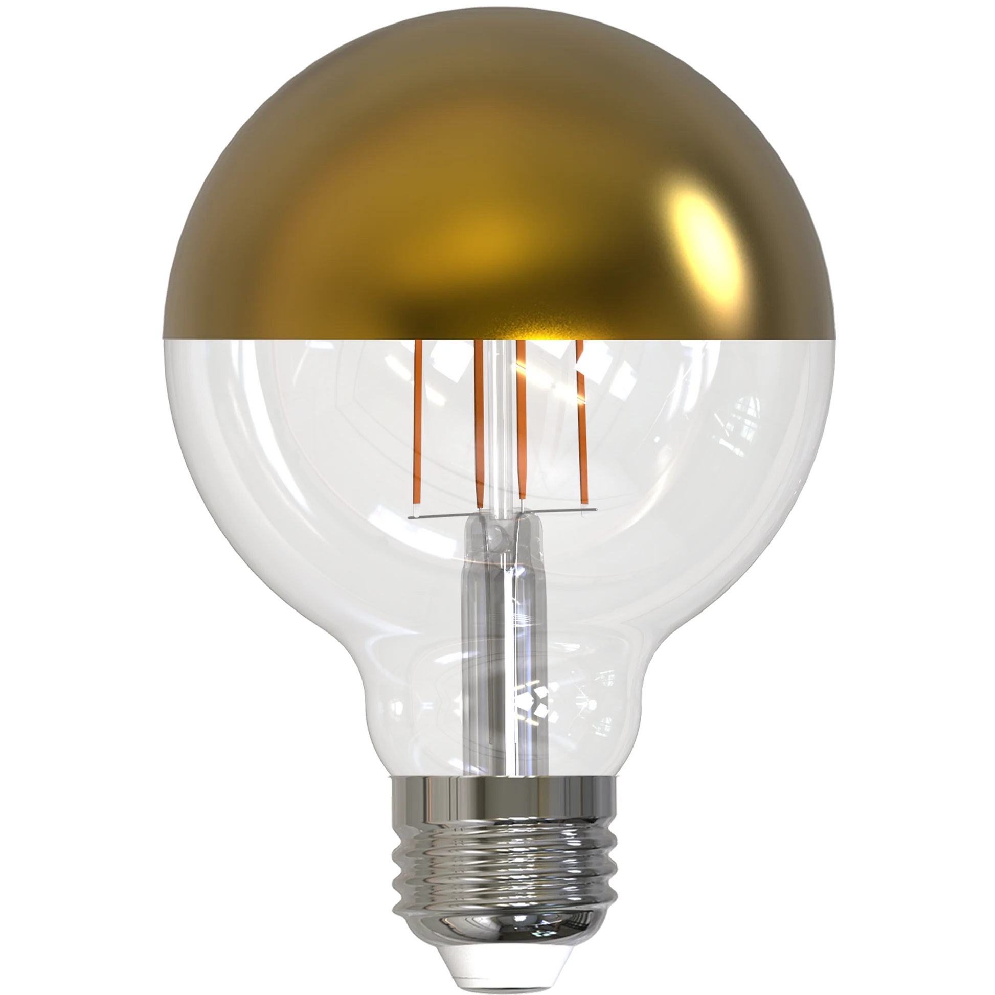 BULBRITE 4.5W LED LIGHT BULB G25 2700K FILAMENT HALF GOLD E26 MEDIUM BASE FULLY COMPATIBLE DIMMING - Cheap-Us