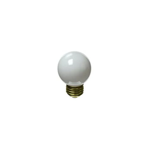 Bulbrite 40G16EWH 40 Watt Incandescent G16.5 Globe, Medium Base, White - Cheap-Us