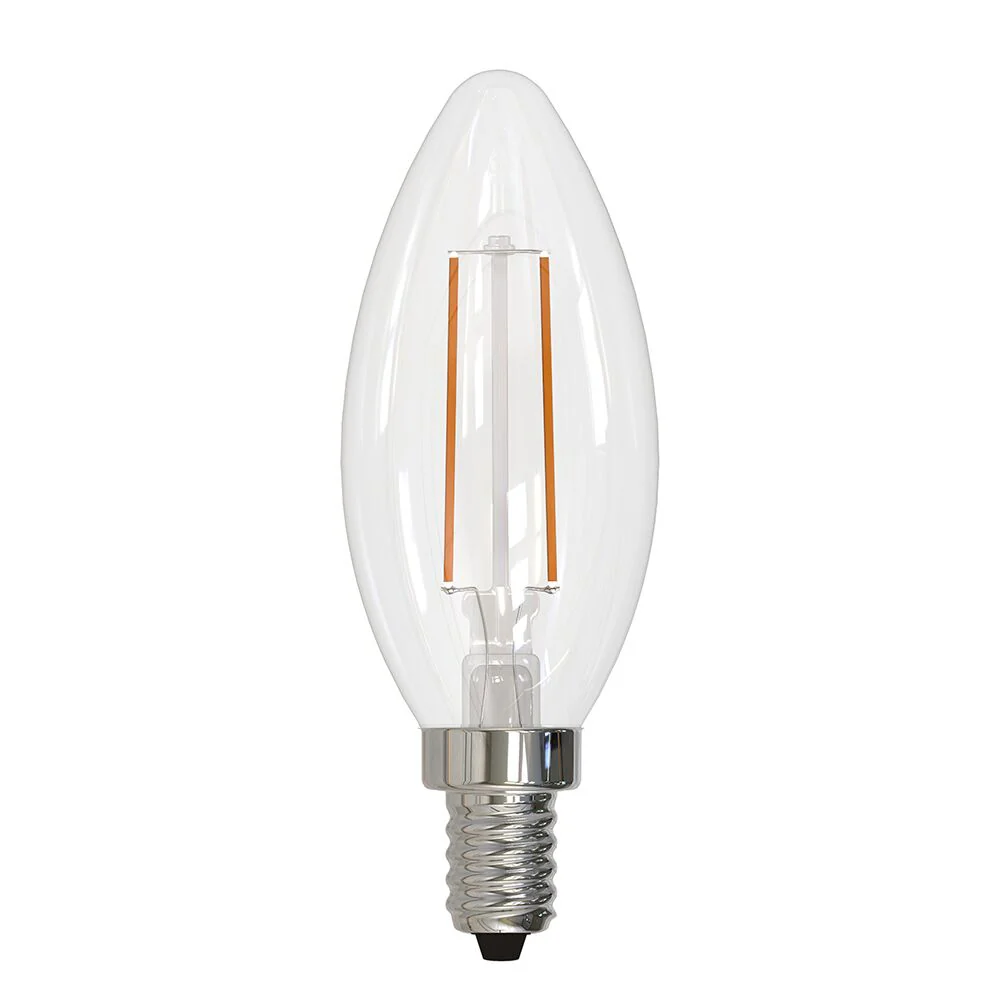 Bulbrite Pack of (8) 4 Watt Dimmable Clear B11 LED Light Bulbs with Candelabra (E12) Base, 3000K Soft White Light, 350 Lumens - Cheap-Us