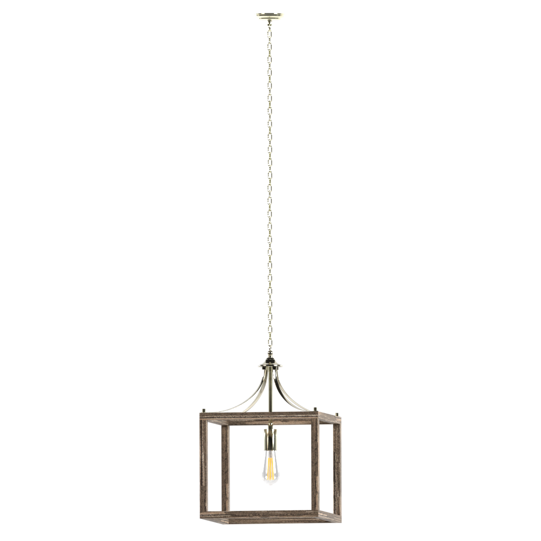 Loggia Single Light Square Farmhouse Pendant Fixture - Cheap-Us
