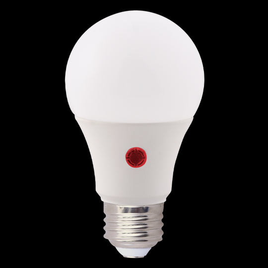 Luxrite LED Dusk To Dawn A19 Light Bulb, E26 Medium Base, 9W, 3000K - Soft White, 800 Lumens, 80 CRI, Frost Finish, Shatter Proof (LR21471) - Cheap-Us