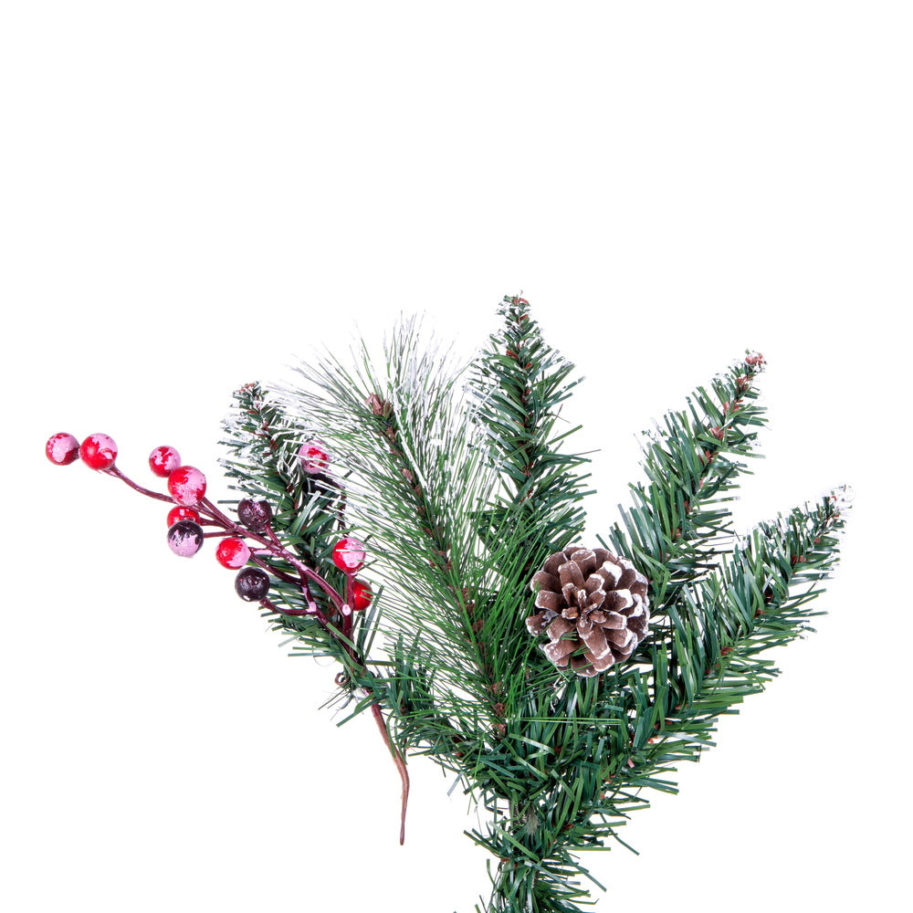 Vickerman 4.5' Snow Tipped Pine and Berry Artificial Christmas Tree Unlit - Cheap-Us
