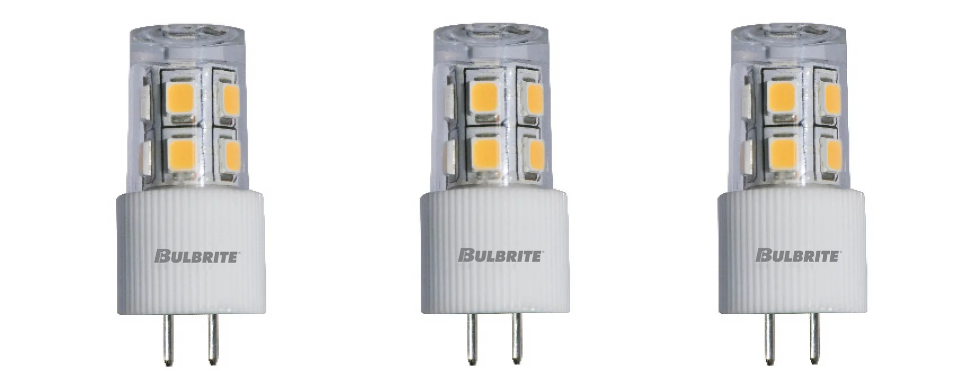 BULBRITE LED JC BI-PIN (G4) 2W NON-DIMMABLE LIGHT BULB 2700K/WARM WHITE 15W INCANDESCENT EQUIVALENT 3PK (770586) - Cheap-Us
