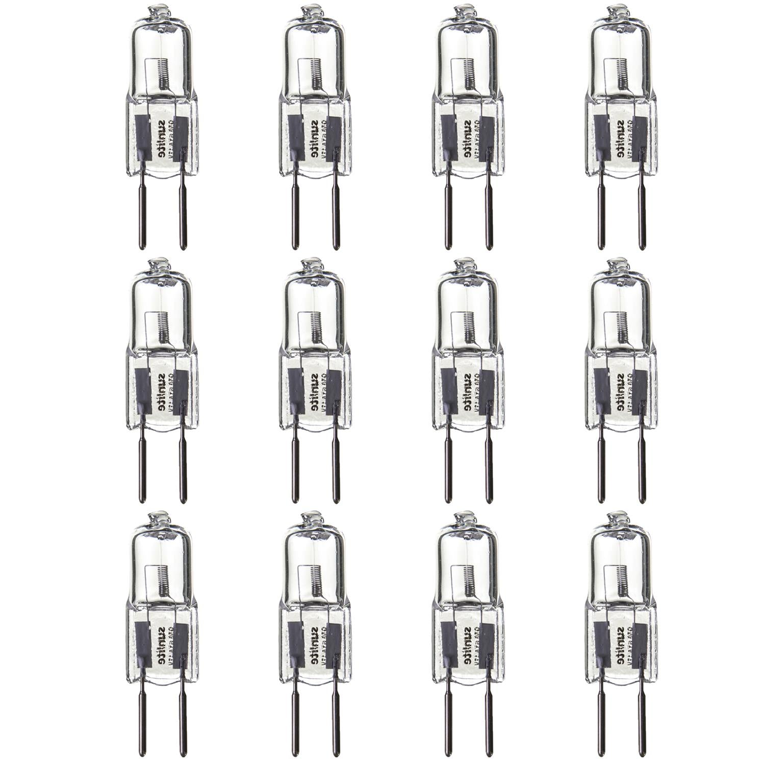 Sunlite 50 Watt, Single Ended T3.5, GY6.35 Bi-Pin Base, Clear - Cheap-Us