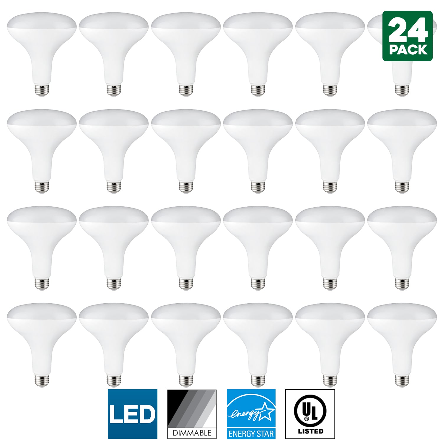 Sunlite LED BR40 Floodlight Bulb, 14 Watt (85 Watt Equivalent), Dimmable, 4000K Cool White, 1060 Lumens, Medium (E26) Base, Energy Star Certified - Cheap-Us