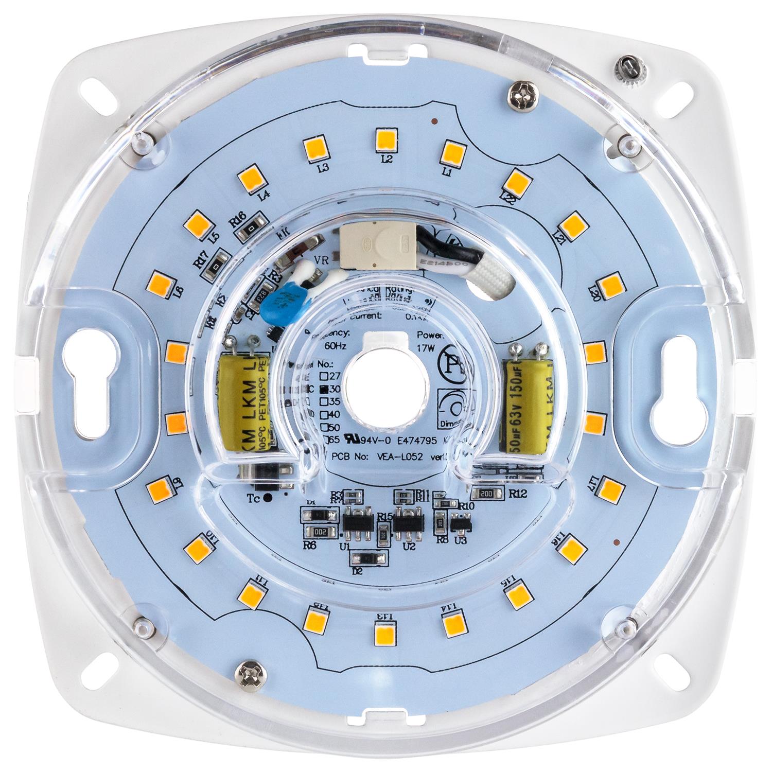 Sunlite LED Retrofit Light Engine, 4-Inch, 4000K Cool White, 17 Watt, Dimmable, Flush Ceiling Fixture LED Upgrade Panel, Energy Star Compliant, Commercial Grade, 90 CRI - Cheap-Us