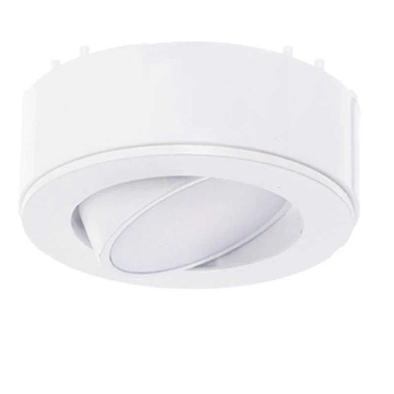Westgate 120V Adj. 3-Pack Kit Slim Puck Light, ETL, 5000K, White, Undercabinet Lighting, 4.5W, 250 Lumens, 5000K, White Finish, TRIAC Dimming - Cheap-Us
