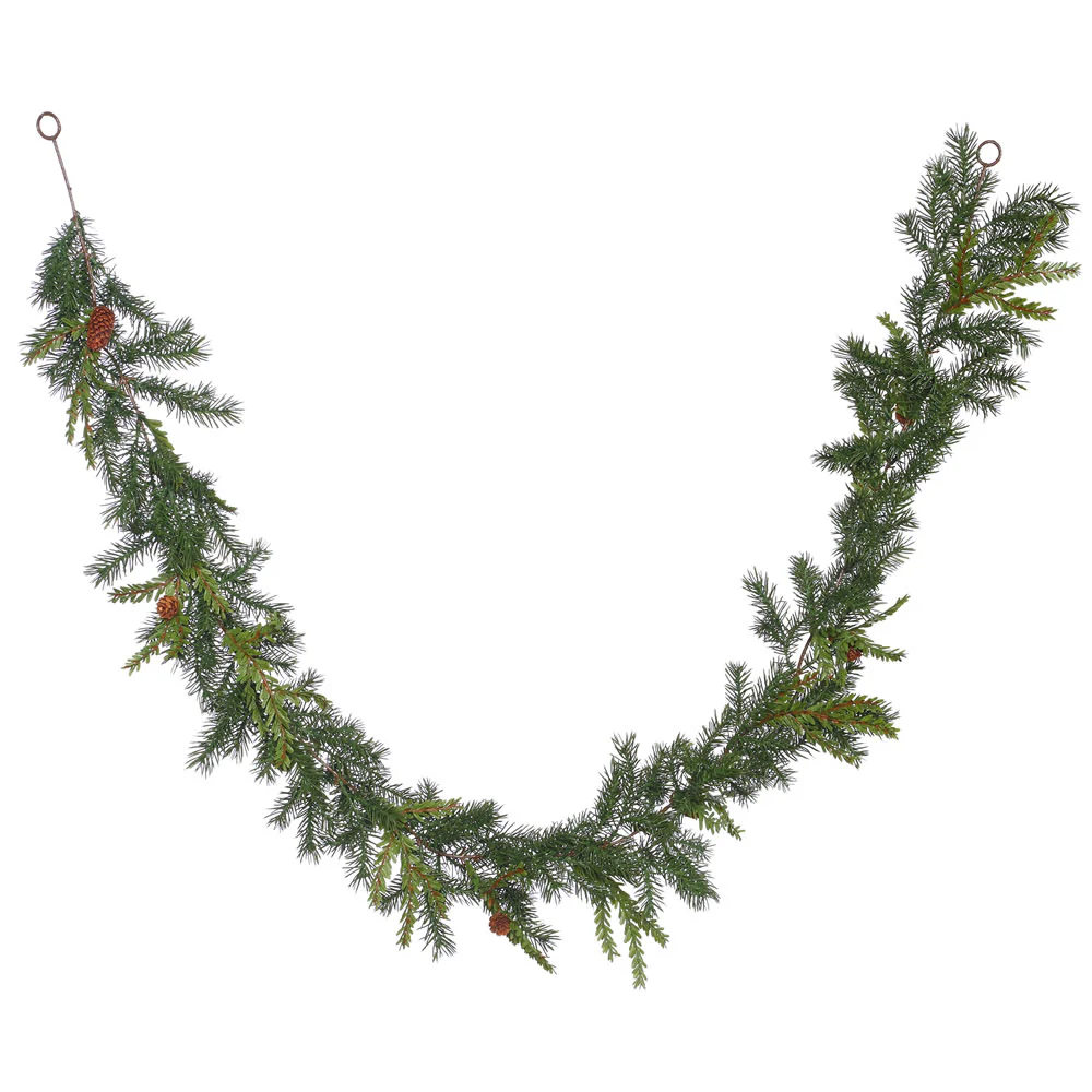Vickerman 6' Hemlock-Angel Pine Artificial Christmas Garland Unlit - Cheap-Us