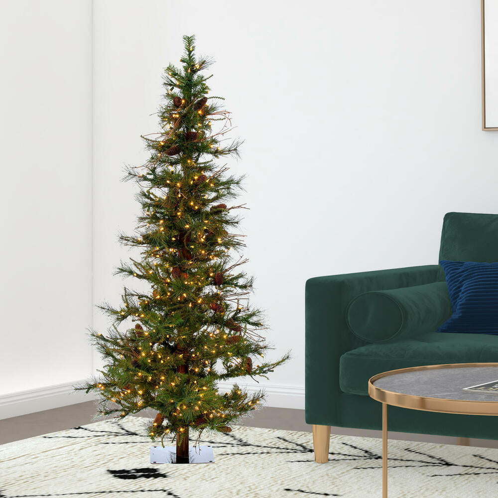 Vickerman 6' Ashland Artificial Christmas Tree Warm White Dura-lit LED Lights - Cheap-Us