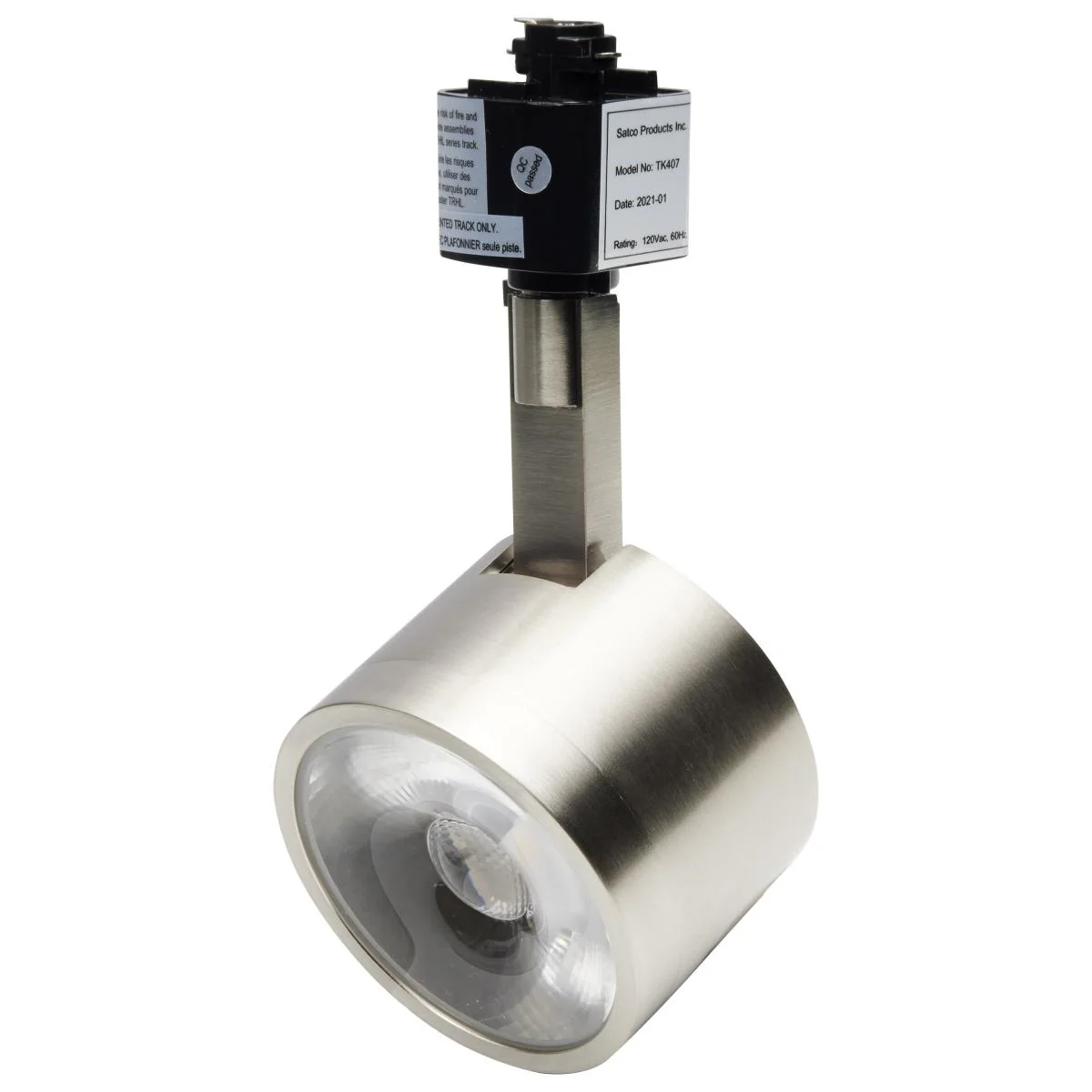 TK407 TRACK KIT 12W LED ROUND LED Track Kit - 12 Watt LED - 3000K - 4 foot Track - 36 degree - Round Shape - Brushed Nickel Finish - Cheap-Us