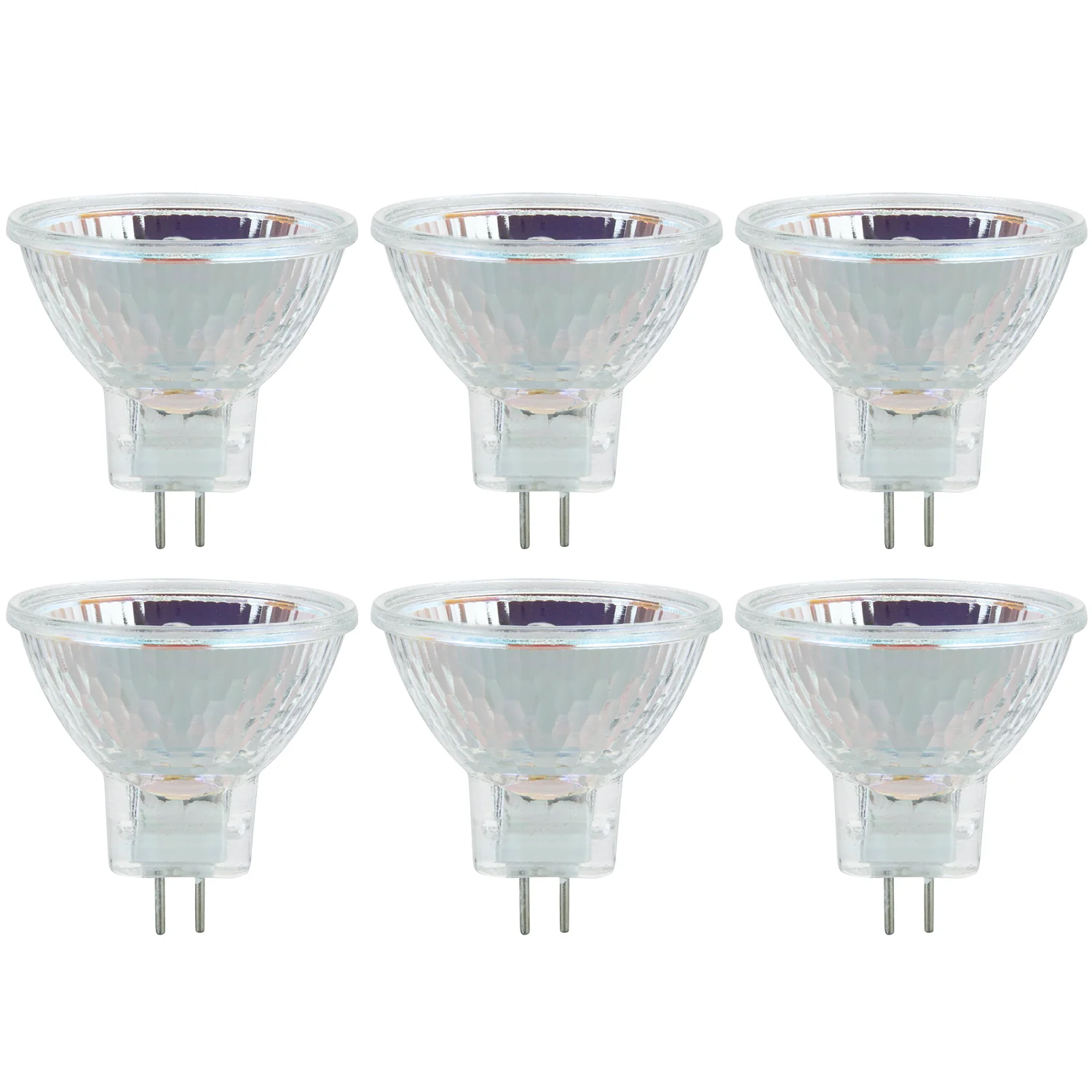 Sunlite 40755-SU 20MR11/FL/12VHalogen MR11 30° Narrow Flood Light Bulb, 20 Watts, 12 Volts, 2-Pin (GU4) Base, Dimmable, 100 CRI, 2,000 Hour Life Span, 6 Pack 3200K - Warm White - Cheap-Us