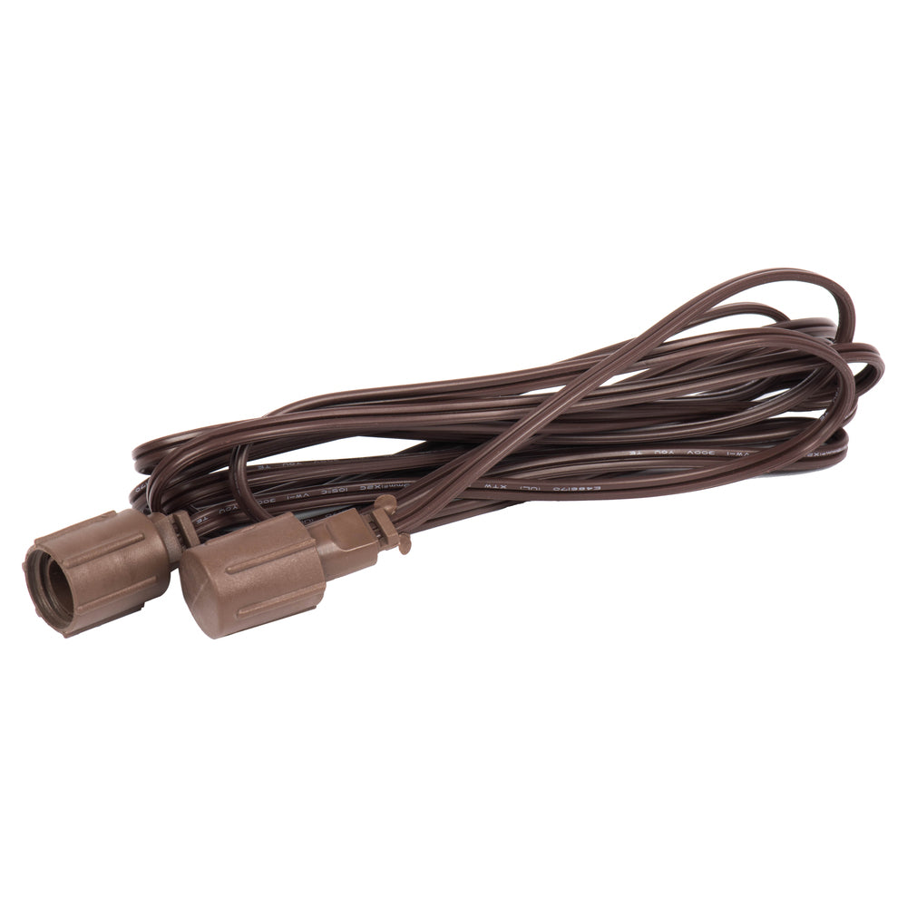Vickerman 10' Coaxial Extension Cord for X6B6601PBG 50Lt Coaxal LED Set, - 8 Pack. Brown Wire. - Cheap-Us