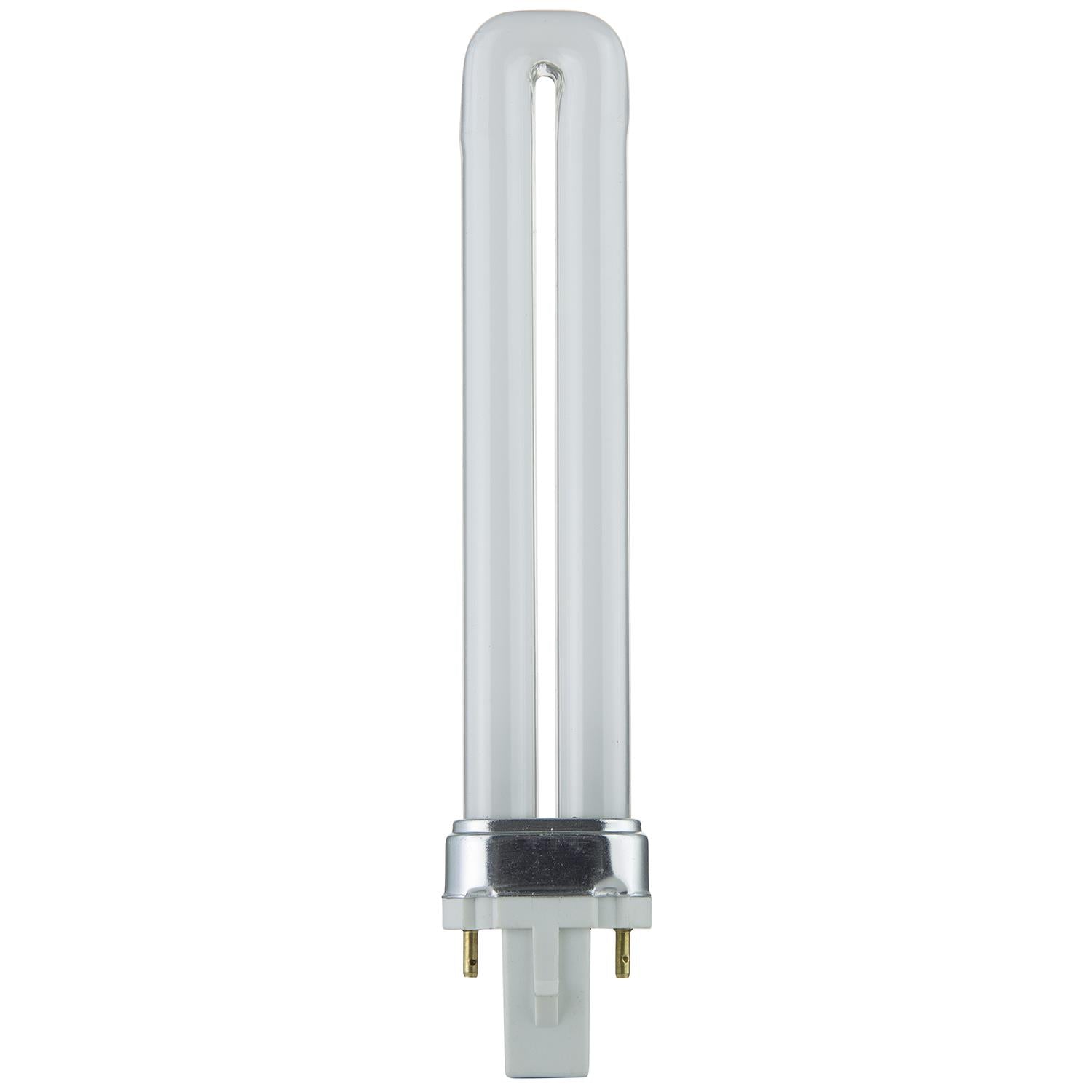 Sunlite 9 Watt PL 2-Pin Single U-Shaped Twin Tube, G23 Base, Warm White - Cheap-Us