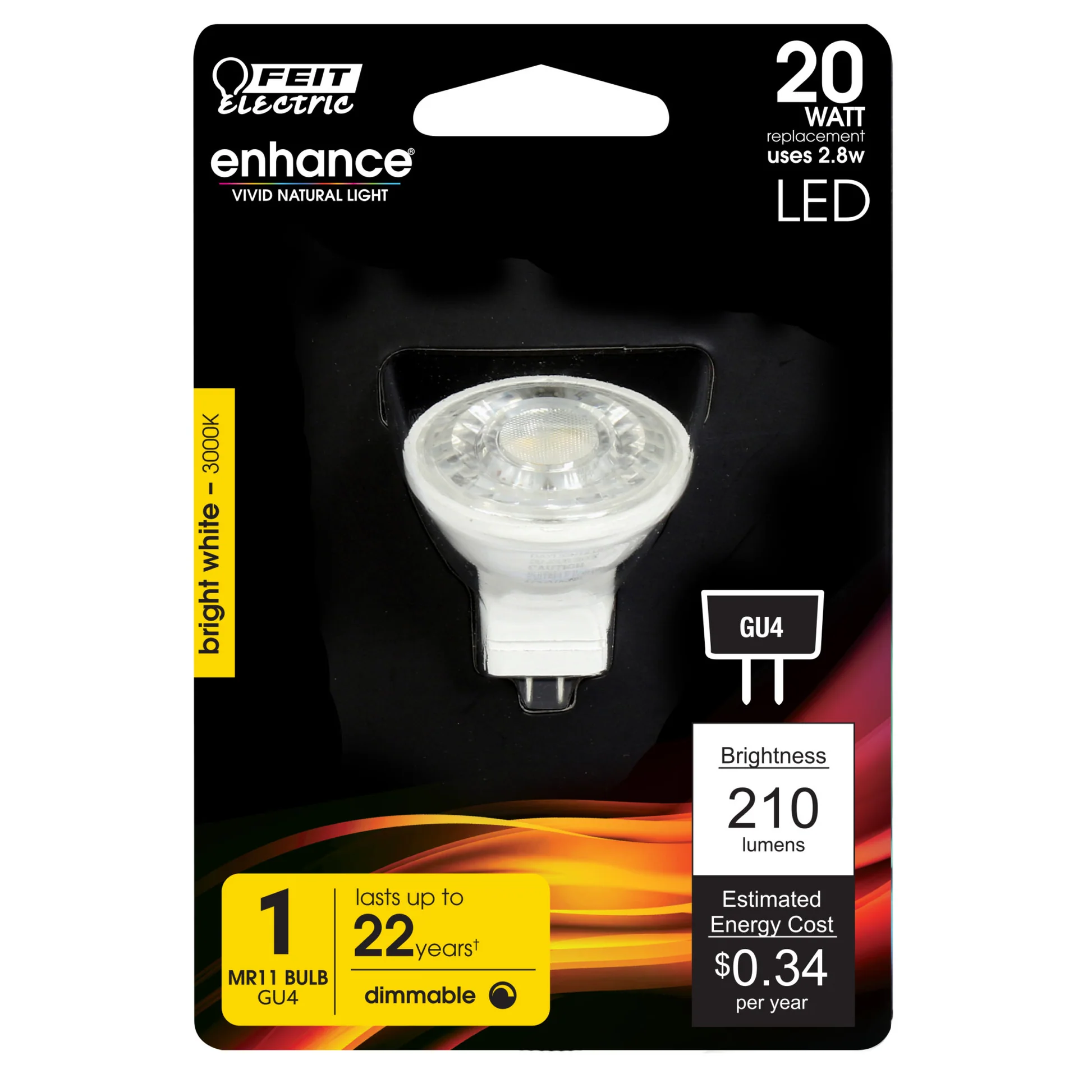 210 Lumen 3000K Dimmable LED - Cheap-Us