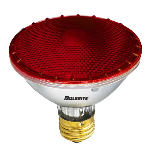 Bulbrite H75PAR30R 75 Watt Dimmable Colored Light Halogen PAR30, Medium Base, Red - Cheap-Us