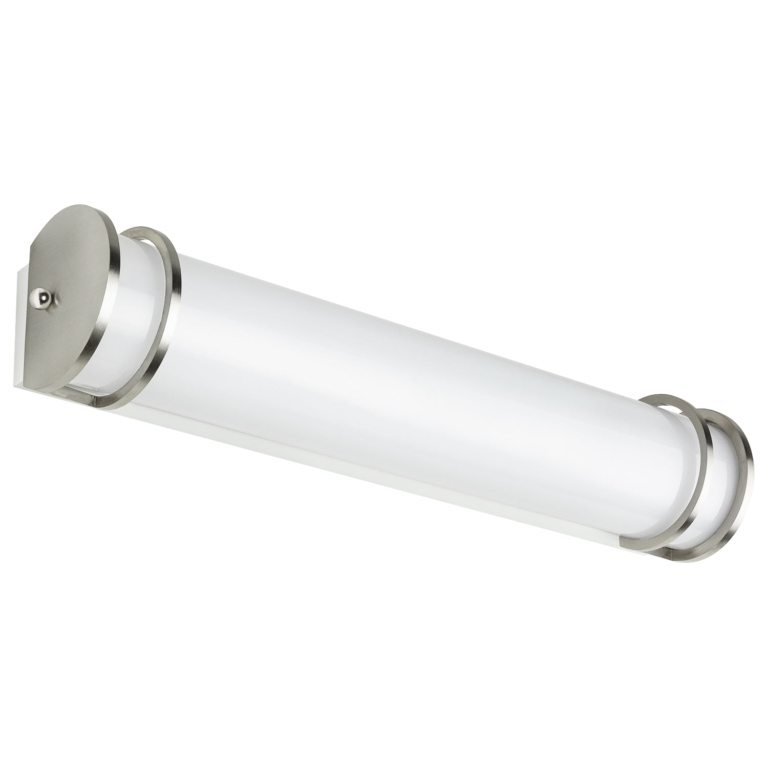 Sunlite 81374 LED 46 Inch Half-Cylinder Vanity Light Fixture , 40 Watts (200W Equivalent), 3500 Lumens, Adjustable 3 CCT 3000K-5000K, Dimmable, 50,000 Hour Lifespan, Brushed Nickel, Bathrooms - Cheap-Us
