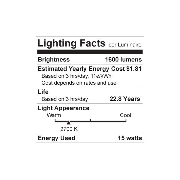 Luxrite LED A19 Light Bulb, E26 - Medium Base, 15W, 2700K - Warm White, 1600 Lumens, 80 CRI, Frost Finish, Dimmable, Pack of 48 (LR21445) - Cheap-Us