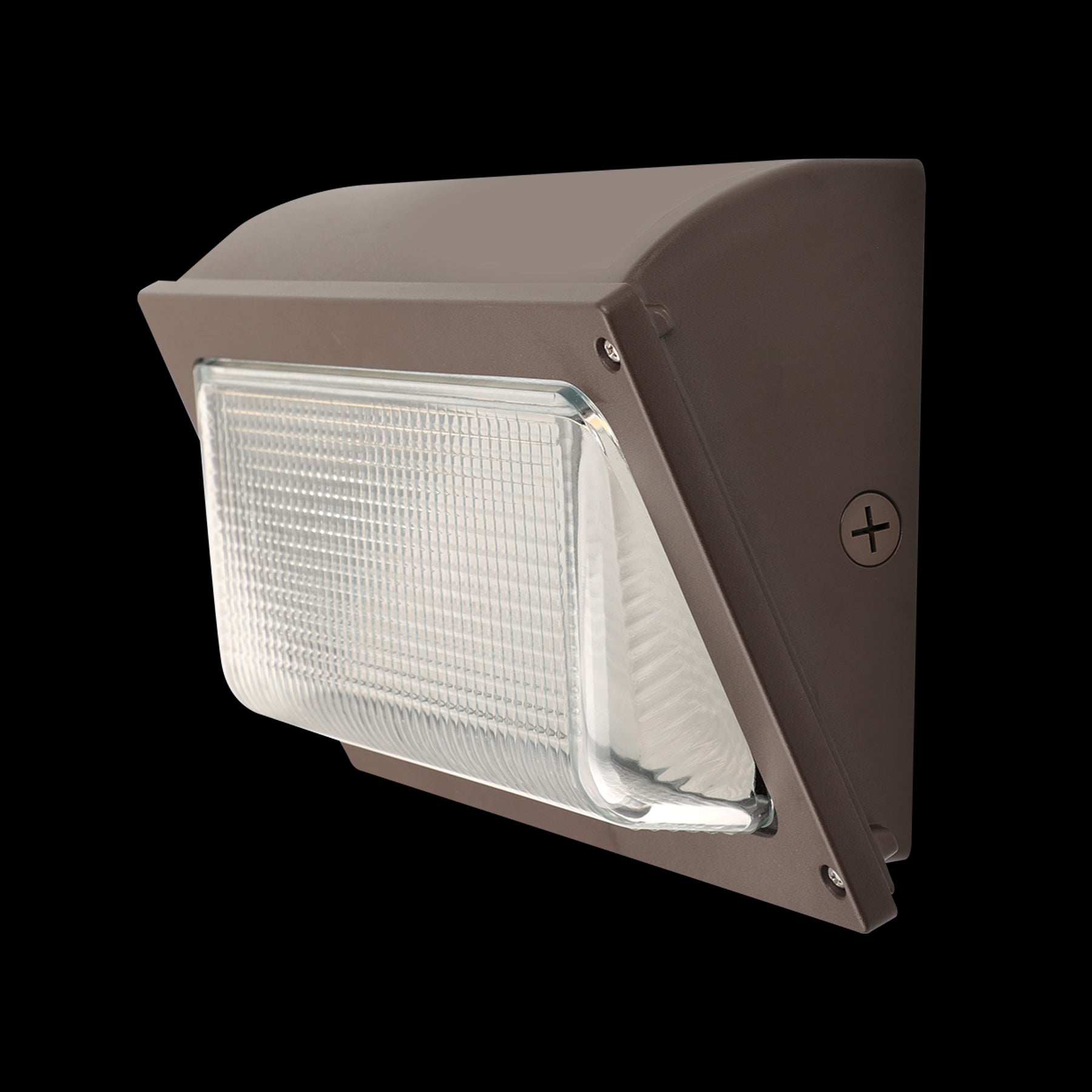 LUXRITE 45/60/75W Slim Outdoor LED Wall Pack Light with Dusk to Dawn - 3CCT 3000K/4000K/5000K, 120-277V, DLC, UL Listed, Bronze Finish  (LR40560) - Cheap-Us