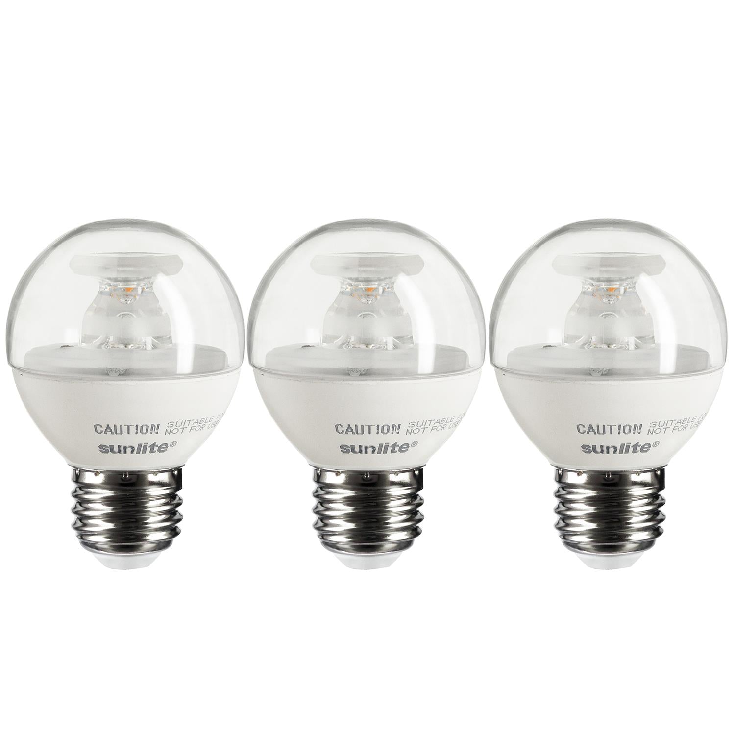 Sunlite LED G16 Globe 5W (40W Equivalent) Light Bulb Medium (E26) Base, Warm White - Cheap-Us
