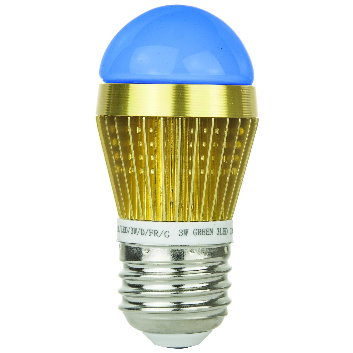 S14 Colored Sign, 30 Lumens, Medium Base, Blue - Cheap-Us