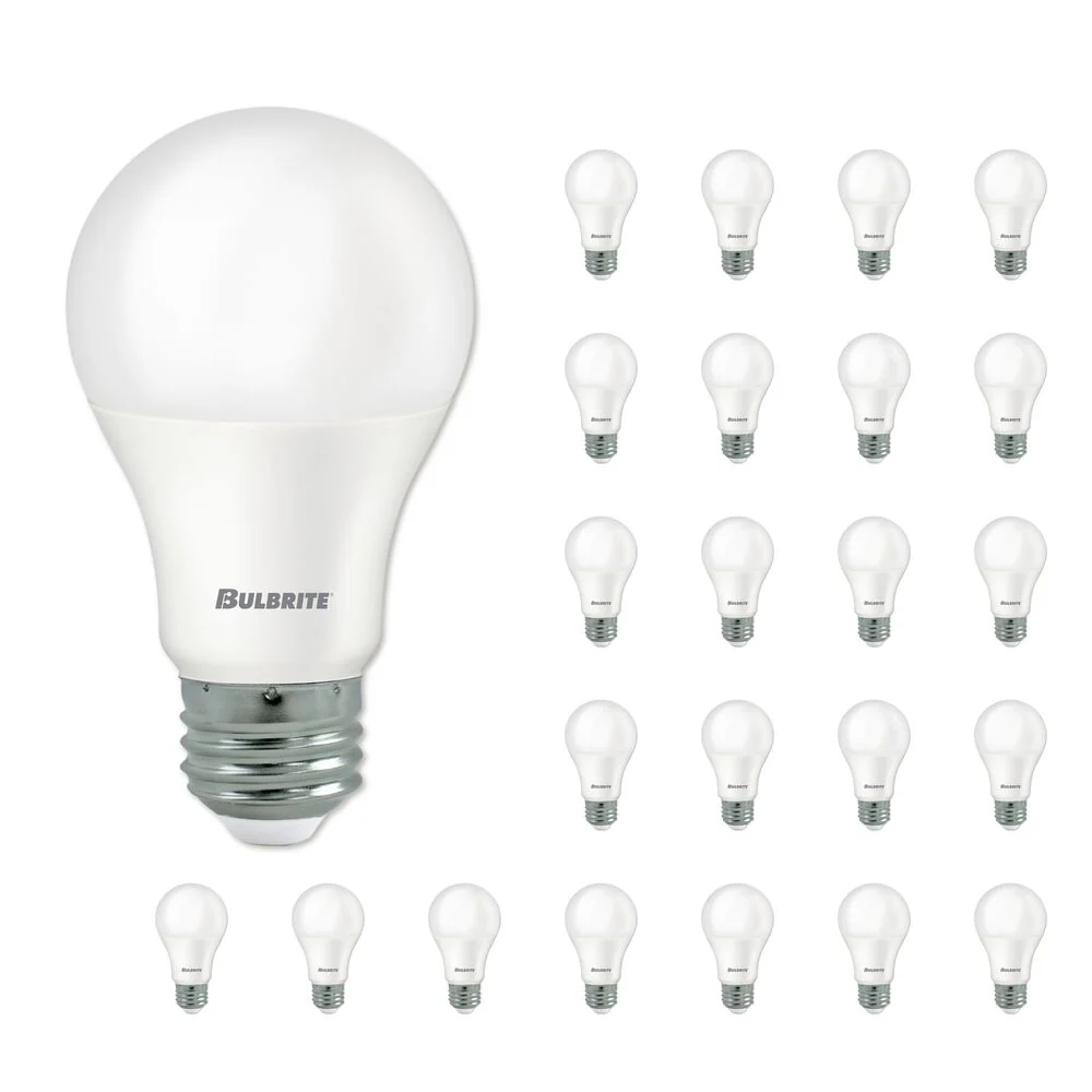 Bulbrite LED A19 Dimmable Medium Screw Base (E26) Light Bulb, 60 Watt Equivalent 2700K, 24 Pack - Cheap-Us