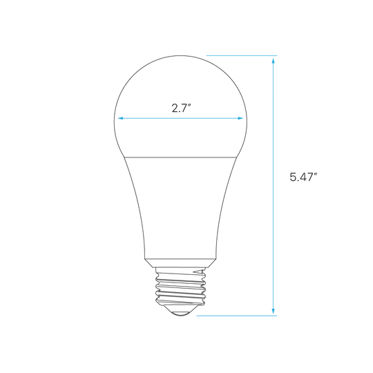 Luxrite LED A21 Light Bulb, E26 - Medium Base, 22W, 3000K - Soft White, 2550 Lumens, 80 CRI, Frost Finish, Dimmable, Pack of 4 (LR21451) - Cheap-Us
