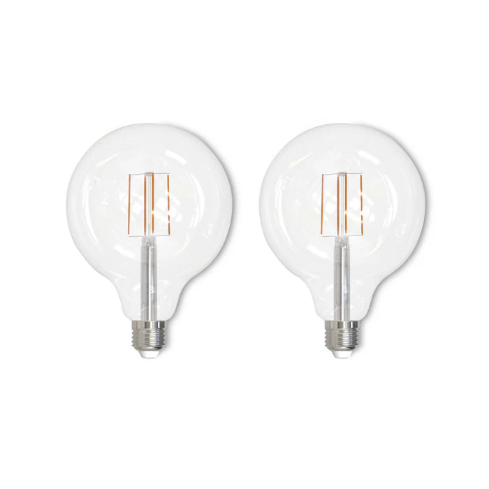 BULBRITE LED G40 MEDIUM SCREW (E26) 7W FULLY COMPATIBLE DIMMING FILAMENT LIGHT BULB 2700K/WARM WHITE 75W INCANDESCENT EQUIVALENT 2PK (776878) - Cheap-Us