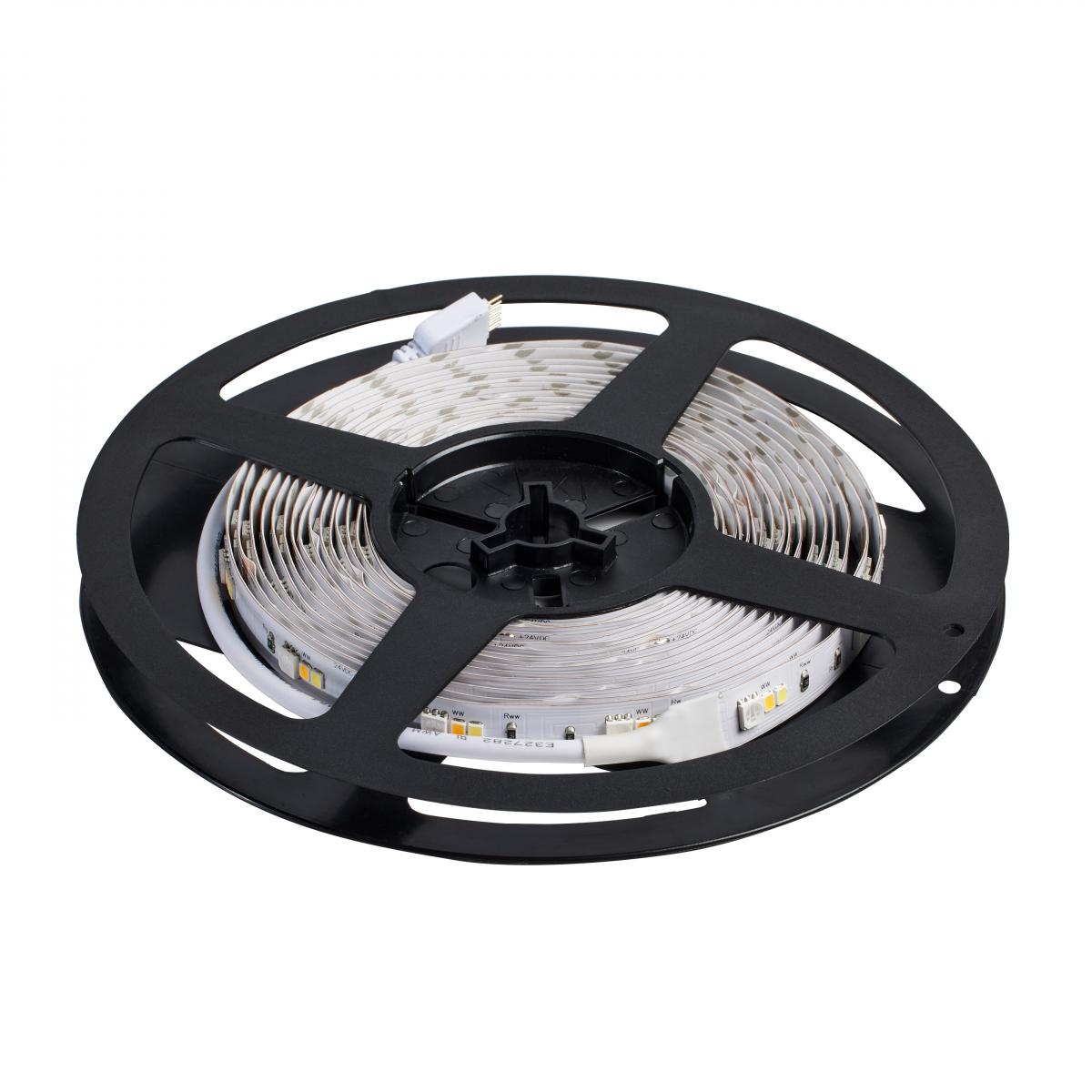 64-110 TAPE/RGBTW/IP20/PLUG/16' Dimension Performer; Tape light strip; 16 ft.; RGB plus Tunable White; Plug connection; IR Remote Included - Cheap-Us
