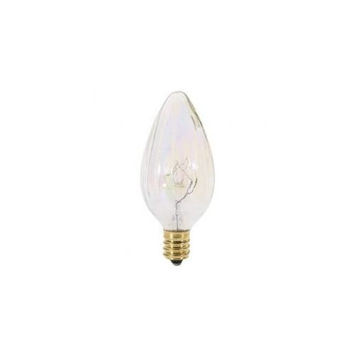 Bulbrite 25F10A 25 Watt Incandescent F10 Fiesta Bulb, Candelabra Base, Amber - Cheap-Us