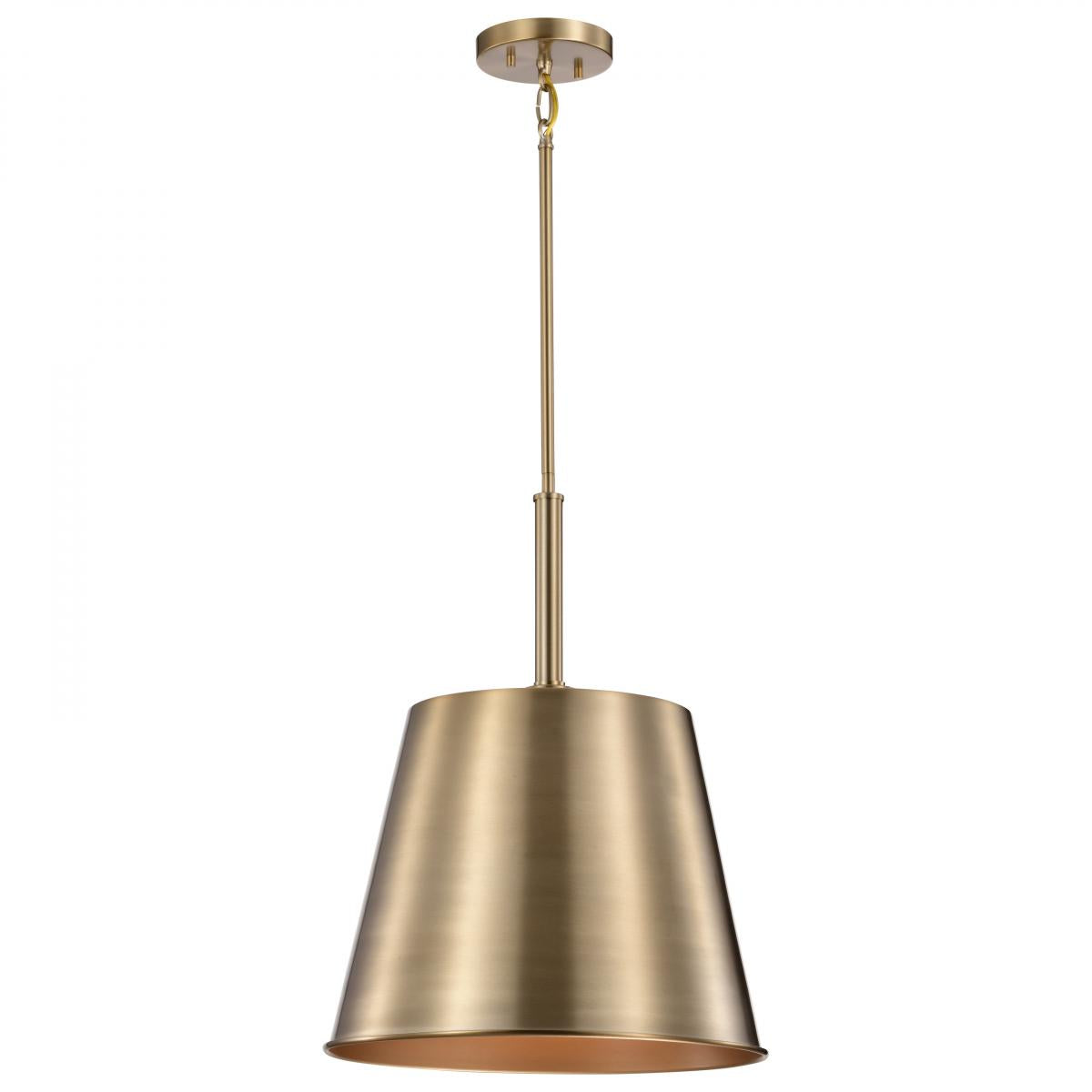 60-7938 ALEXIS 1LT LG PENDANT Alexis 1 Light Large Pendant; Burnished Brass and Gold Finish - Cheap-Us