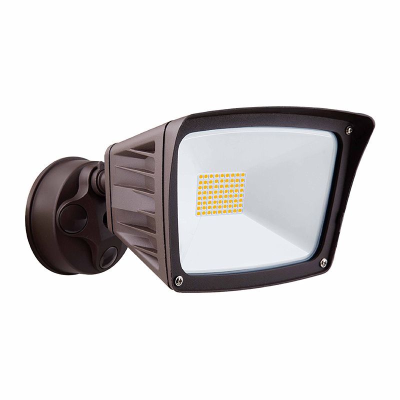 Westgate LED Square Head Security Lights, Outdoor Lighting, 28W, 3400 Lumens, 3000K, Bronze Finish, Dimmable - Cheap-Us