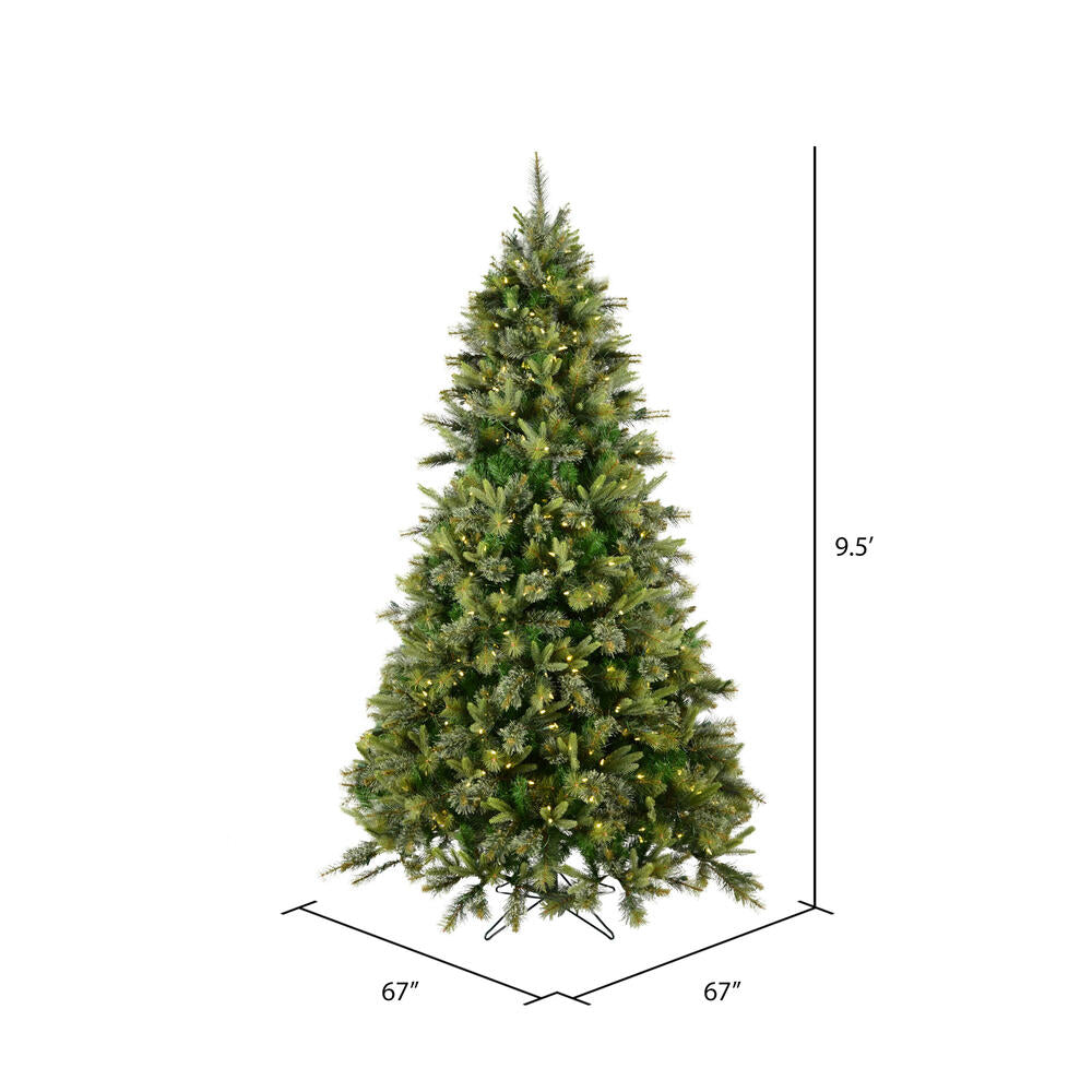 Vickerman 9.5' Cashmere Pine Artificial Christmas Tree with Warm White Dura-Lit® LED Lights - Cheap-Us
