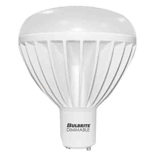 Bulbrite LED20BR40GU24/30K/D 20 Watt Dimmable LED BR40 Reflector, 120 Watt Equivalent, Twist and Lock GU24 Base, Soft White - Cheap-Us