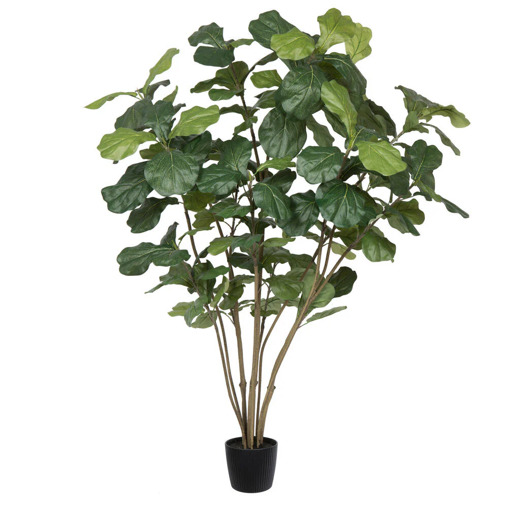 Vickerman 5' Artificial Green Potted Fiddle Tree. - Cheap-Us