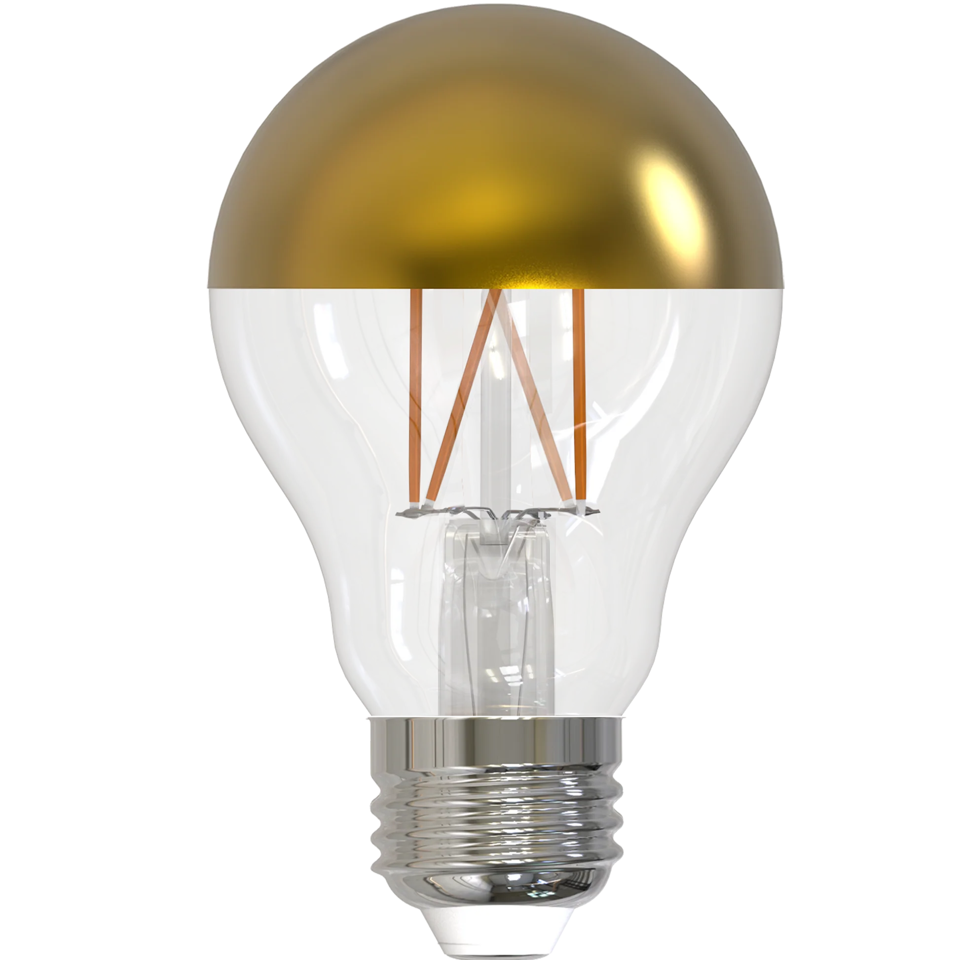 BULBRITE 5W LED A19 2700K FILAMENT HALF GOLD E26 BASE FULLY COMPATIBLE DIMMING - Cheap-Us