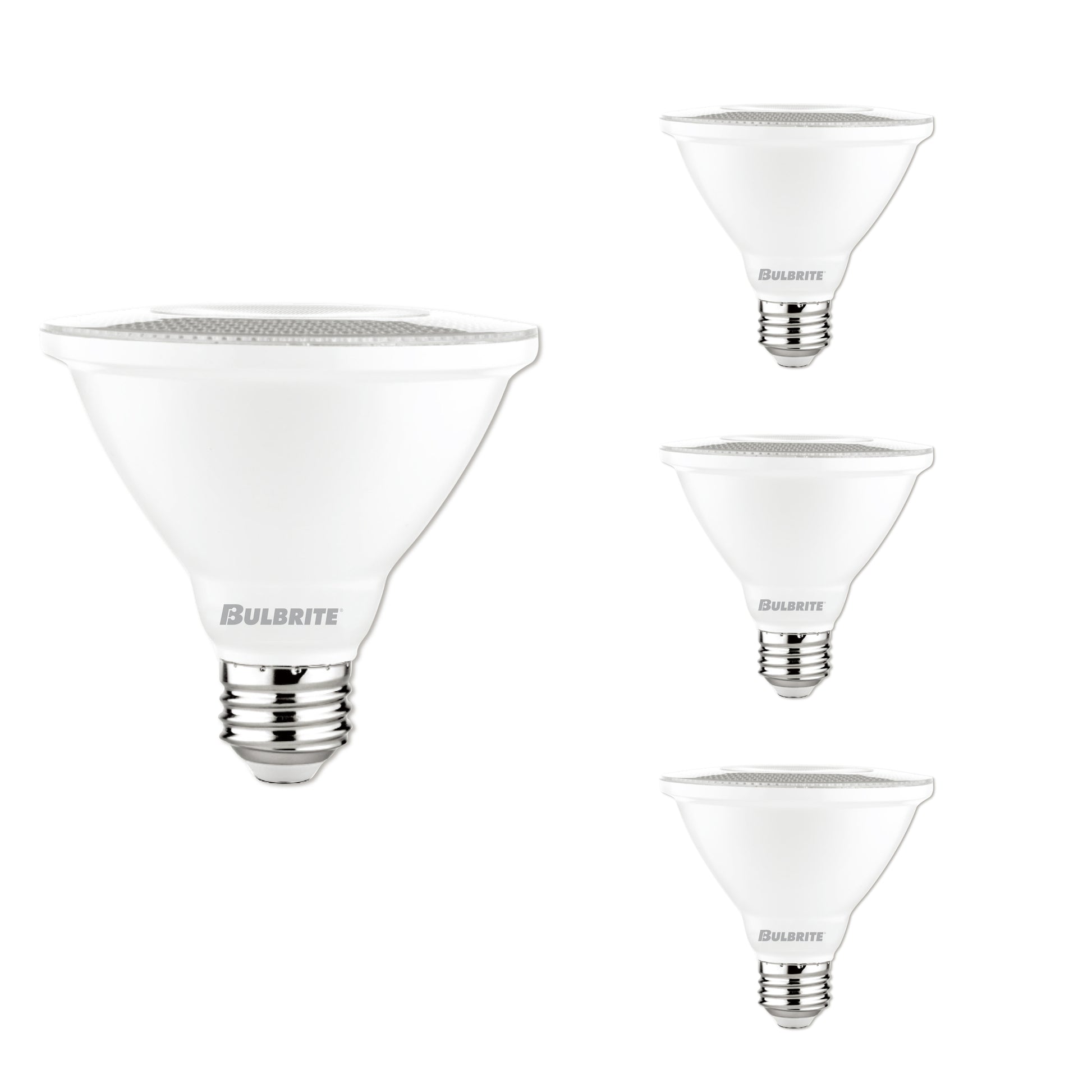 10W LED PAR30 SHORT NECK 3000K 80CRI BASICS FLOOD WET DIMMABLE-4PK - Cheap-Us