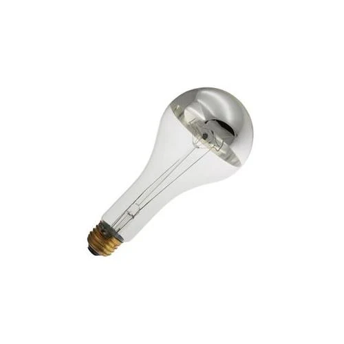 Bulbrite 150PS25F/SB 150 Watt Incandescent Half Chrome PS25 Bulb, Medium Base, Silver Bowl Frost - Cheap-Us
