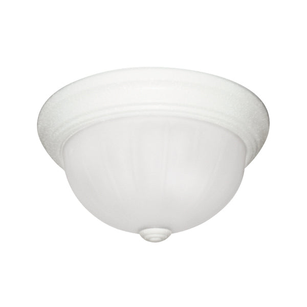 Sunlite 45515 13-Inch Traditional Dome Ceiling Light, Classic Decorative Flush Mount Fixture, with Frosted Glass Shade, 2700K 13W GU24 CFL Bulb Included, 900 Lumens, UL Listed, Smooth White Finish - Cheap-Us