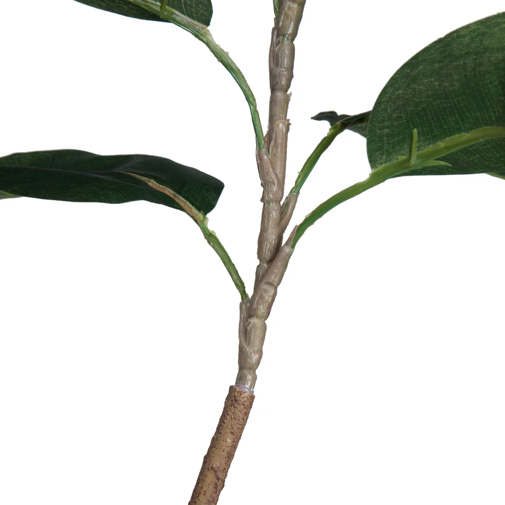 Vickerman 5' Potted Artificial Green Rubber Tree. - Cheap-Us